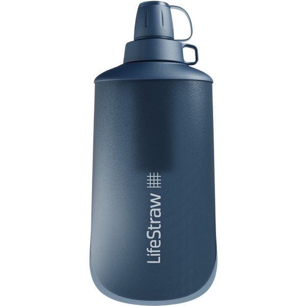 LifeStraw Peak Series Collabsible Squeeze Bottle, 650ml, dunkelblau