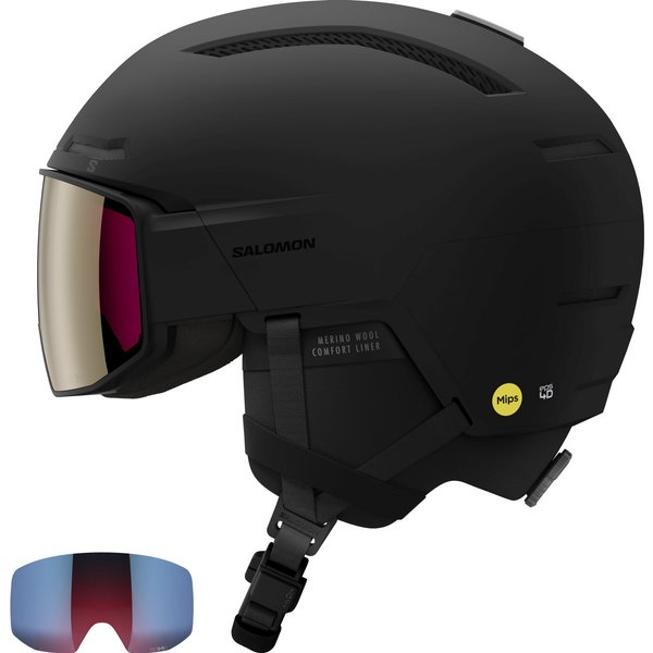 Salomon Driver Prime Sigma Plus MIPS, Skihelm mit Visier, schwarz