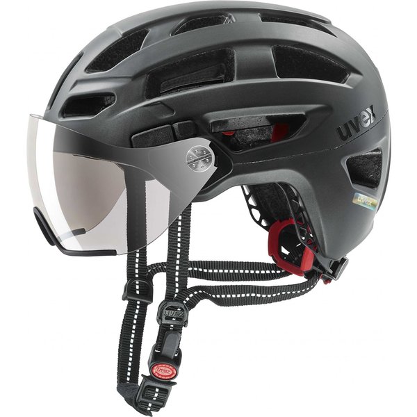 Uvex finale visor, Fahrradhelm, schwarz