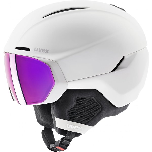 Uvex Horizon CV Visier, Skihelm mit Visier, weiß
