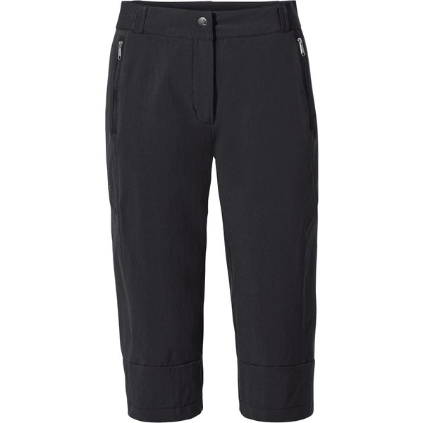Vaude Women's Farley Stretch Capri III, Wanderhosen, Damen, schwarz