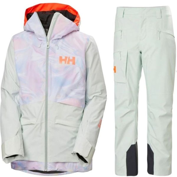 Helly Hansen Powchaser 2.0/Powderqueen, Skiset, Damen, hellgrün/helllila