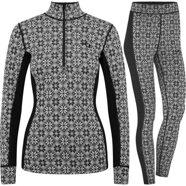 Kari Traa Rose H/Z/Rose Skiunterwäsche-Set, Damen, schwarz