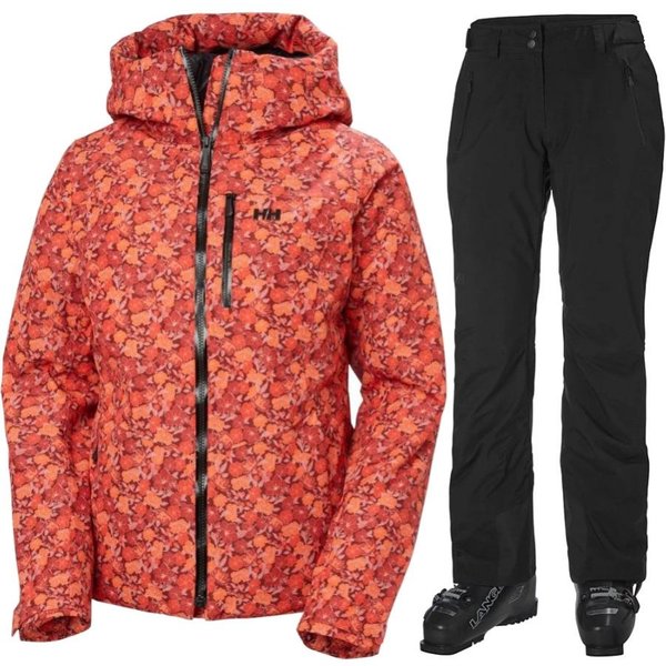 Helly Hansen Legendary/Valdisere 3.0 Skiset, Damen, schwarz/rot