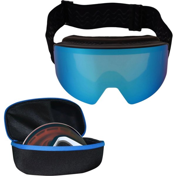 Accezzi Avoriaz + Helios View Magnet Brillen-Set, unisex, schwarz/blau