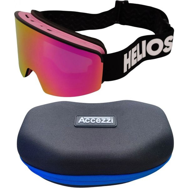 Helios Spark Magnet, junior, black/pink + Accezzi Avoriaz gogglecase
