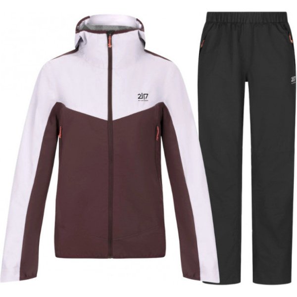 2117 of Sweden Jacks 2.5L, Regenset, Damen, bordeaux/schwarz