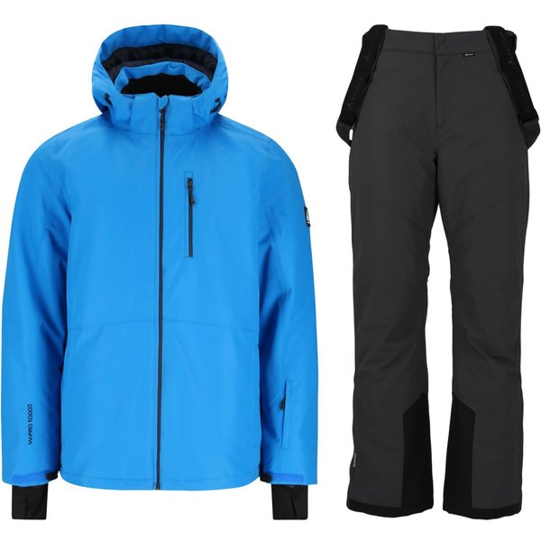 Whistler Drizzle Ski-Set (Jacke und Hose), Herren, blau/schwarz