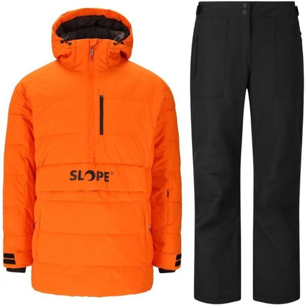 SLOPE Thumper Skiset, Herren, orange/schwarz