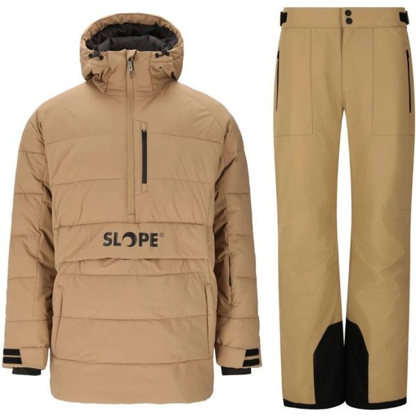 SLOPE Thumper Ski set, men's, brown