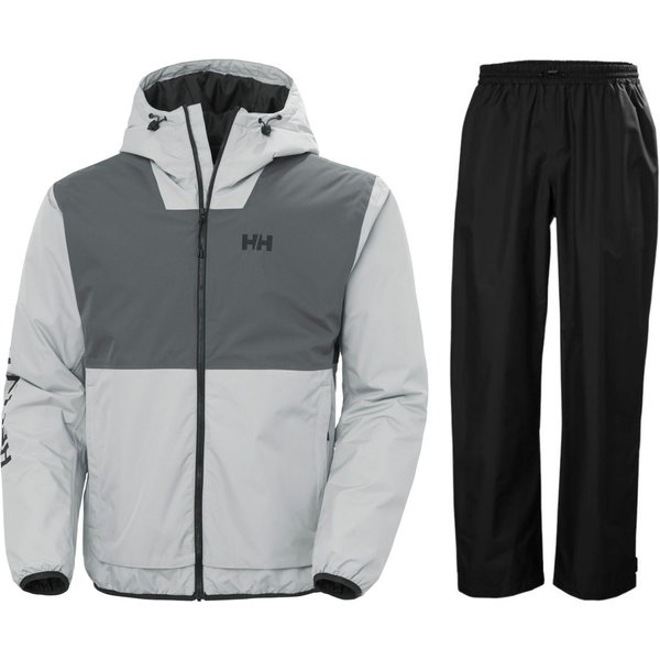 Helly Hansen Ervik Regenbekleidung, Herren, grau/schwarz