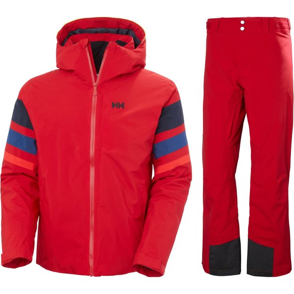 Helly Hansen Panoramic Ins Skiset, heren, rood