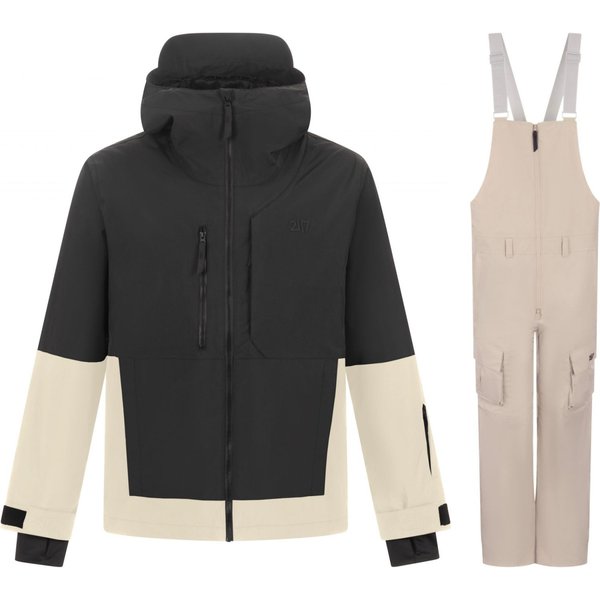 2117 of Sweden Norrdal Skiset, heren, zwart/beige