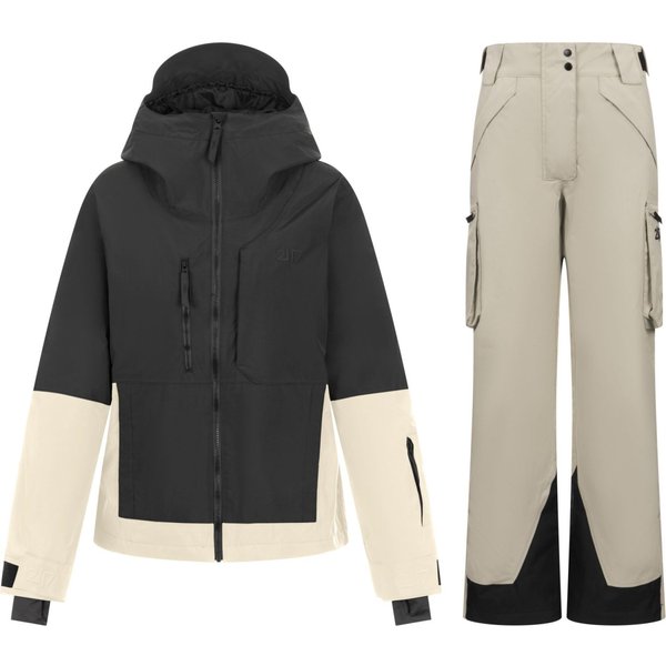 2117 of Sweden Norrdal Completo da sci, donna, beige/nero