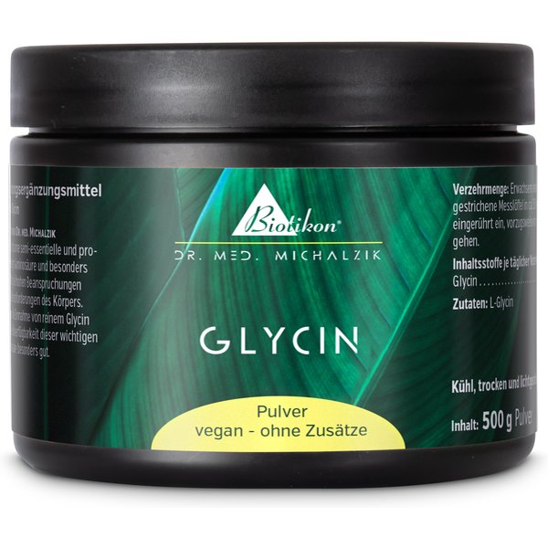 Glycin Pulver | 500 g | 100% Rein, vegan | Dr. med. Michalzik