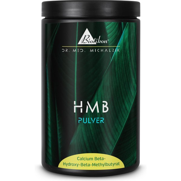 HMB Pulver 500 g – 5 g HMB pro Tagesdosis – Calcium Beta Hydroxy Beta Methylbutyrat – Leucin Metabolit – Sport & Training – Biotikon
