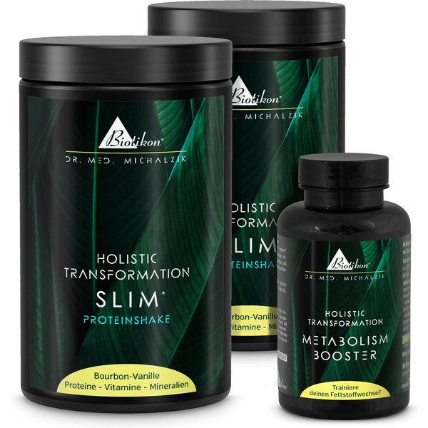 Holistic Transformation Program | Slim Shake Premium Complete + Metabolism Booster Capsules | Dr. med. Michalzik
