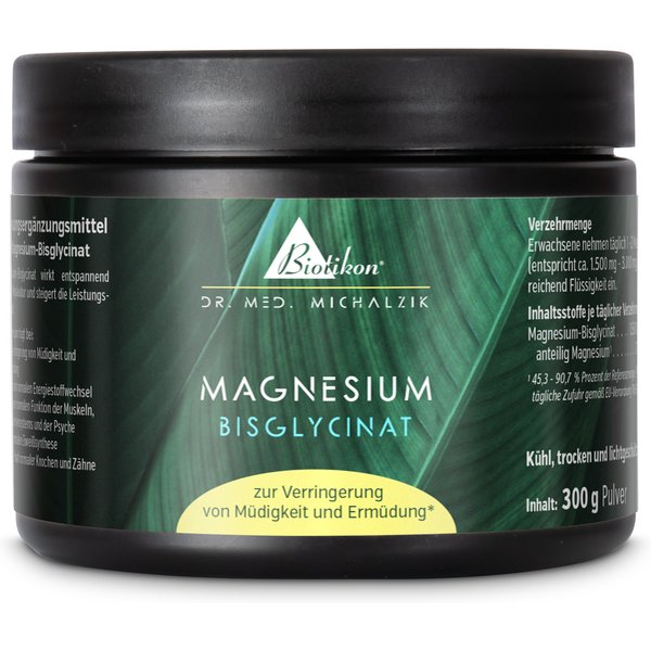 Magnesium Bisglycinat Pulver | Hoch bioverfügbar, vegan | Dr. med. Michalzik