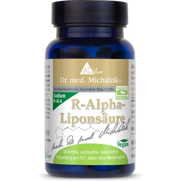 R-Alpha-Liponsaeure | 200mg Sodium-R-Alpha-Lipoat | 60 Kapseln | Dr. med. Michalzik