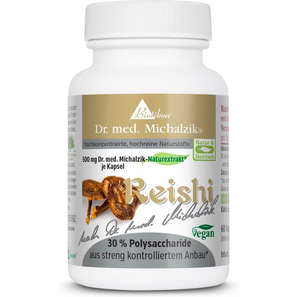 Reishi-Ling-Zhi | 1000mg Reishi-Naturextrakt | 60 Kapseln | Dr. med. Michalzik