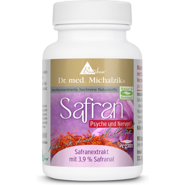 Safran | 30mg Safran-Extrakt | 90 Kapseln | Dr. med. Michalzik