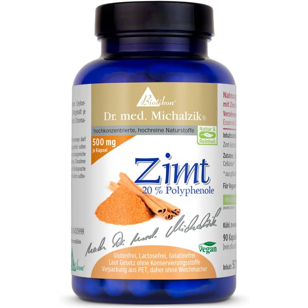 Ceylon-Zimt| 1000mg Zimtextrakt | 90 Kapseln | Dr. med. Michalzik