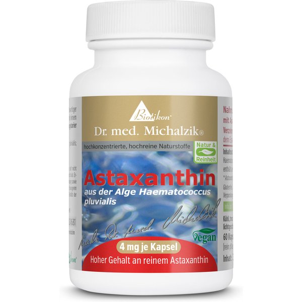 Astaxanthin | 4mg Astaxanthin | 60 Kapseln | Dr. med. Michalzik