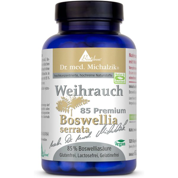 Weihrauch-BS-85 | 400mg Boswellia serrata | 120 Kapseln | Dr. med. Michalzik