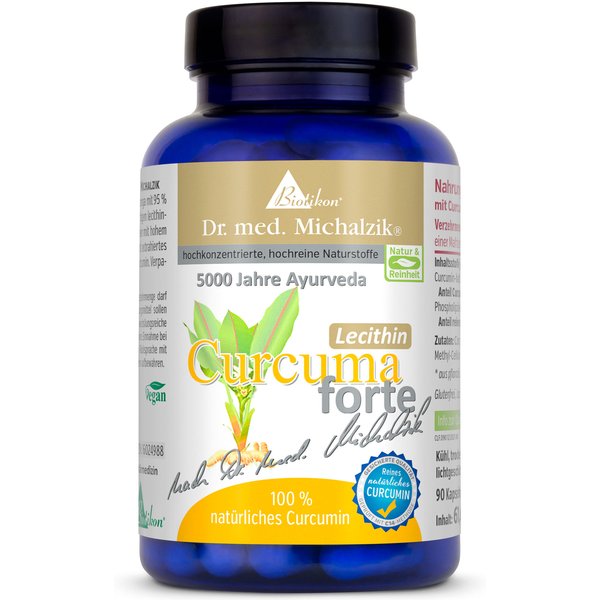 Curcuma-Lecithin-forte | 450mg Curcuma longa-Extrakt | 90 Kapseln | Dr. med. Michalzik