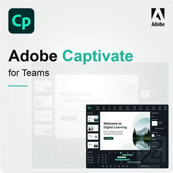 Adobe Captivate For Teams Gouvernment (Gov) 1 - 9 Utente/I-image