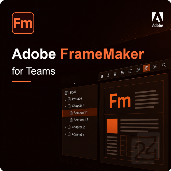 Adobe Framemaker For Teams Edu 1 - 9 Utente/I-image