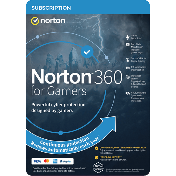 Norton 360 for Gamers 50 GB Cloud 3 Dispositivi / 1 Anno-image