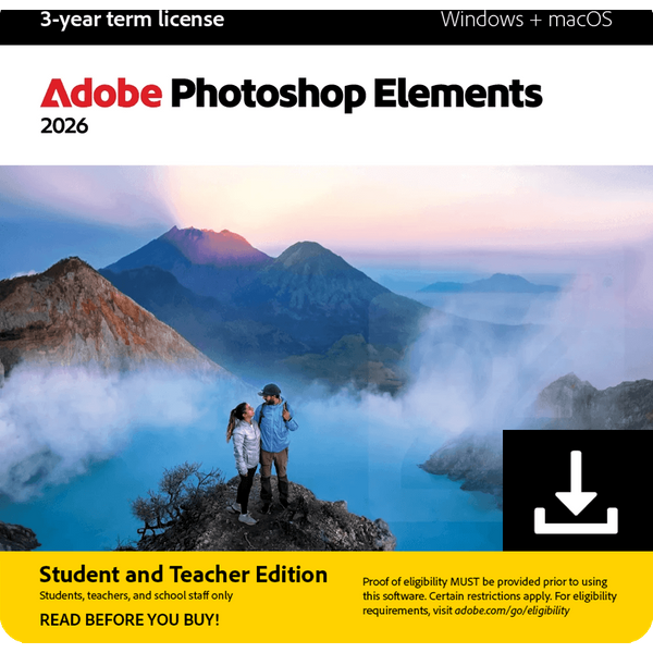 Adobe Photoshop Elements 2026 - Edu/Gov Edu 10 - 49 Utente/I-image