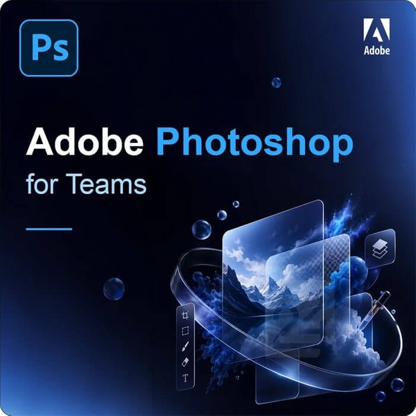 Adobe Photoshop For Teams Edu 1 - 9 Utente/I-image