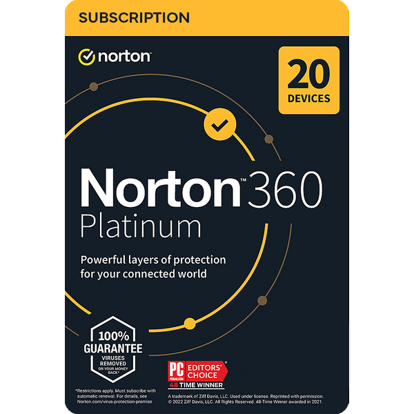 Norton 360 Platinum 20 Dispositivi / 1 Anno-image