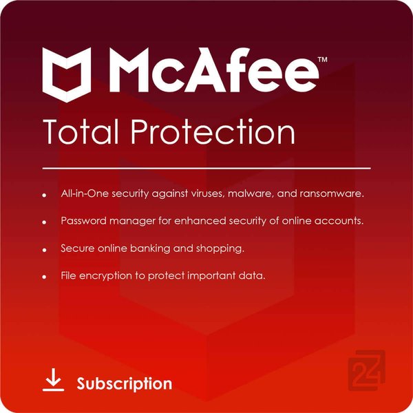 McAfee Total Protection 2025 illimitato Dispositivi 1 Anno-image