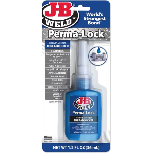 J-B Weld Perma-lock Blue Medium Strength Threadlocker 36ml 24236UK