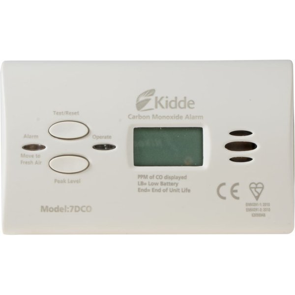 Kidde K7DCO Digital Carbon Monoxide Alarm (10-Year Sensor) K7DCO