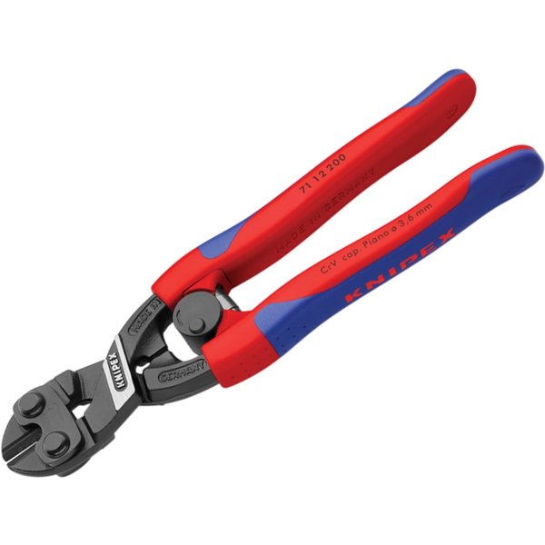Knipex 71 12 20 CoBolt® Bolt Cutters Multi-Component Grip with Return Spring 200mm 71 12 200 SB