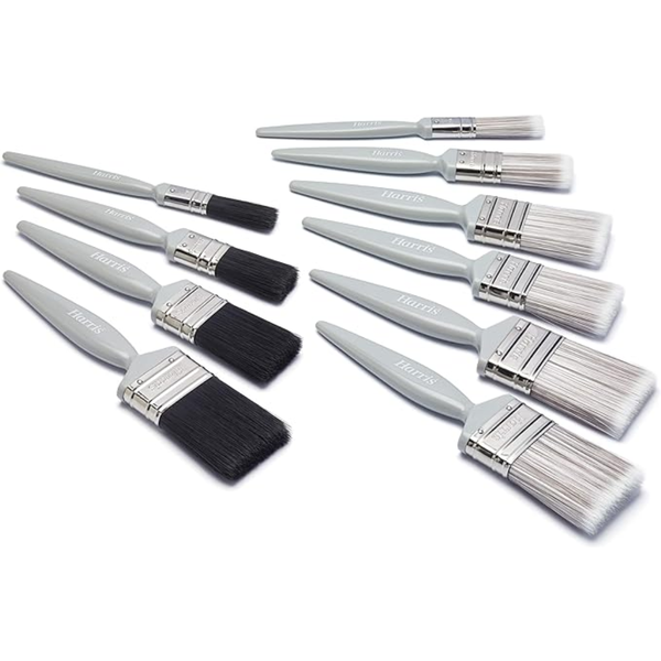 Harris Essentials Walls & Ceilings & Woodwork Gloss Paint Brush 10 Pack 101011007
