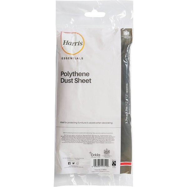 Harris Essentials Dust Sheet 3.7 m x 3.7m 101064200