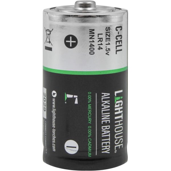 Lighthouse LR14 Extra Long Life C Alkaline Batteries Pack of 2