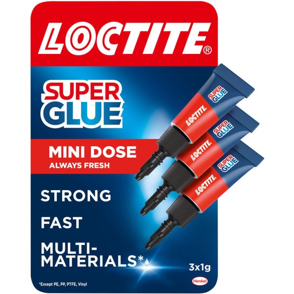 Loctite Super Glue Mini Trio 3 x 1g 2977850