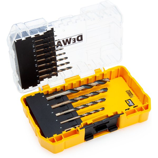 DEWALT Power Tools DT70727 BLACK&GOLD HSS Drill Set, 14 Piece DT70727-QZ
