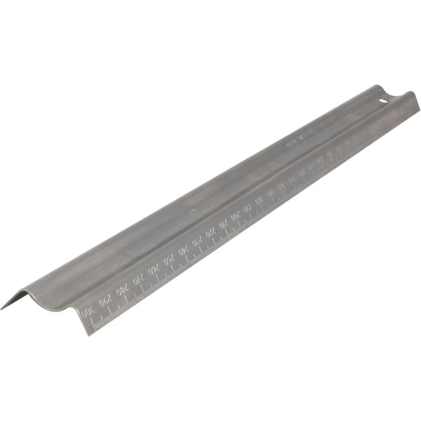 Maun Metal Safety Rule Metric 300mm 1774-300