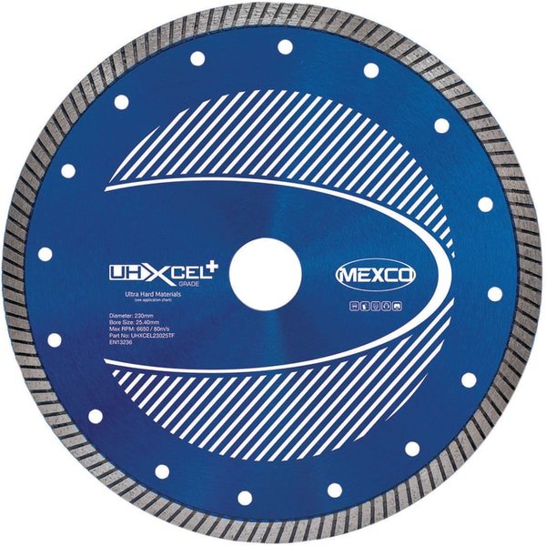 MEXCO UHXCEL+ Ultra Hard Plus Diamond Blade 230 x 25.4mm UHXCEL23025TF
