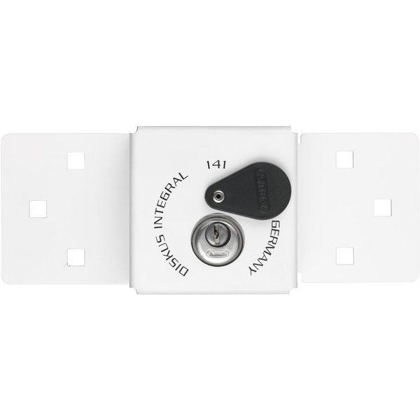 ABUS Mechanical 141/200 Diskus® Integral Van Lock White & 26/70mm Diskus® Padlock 10050655-01