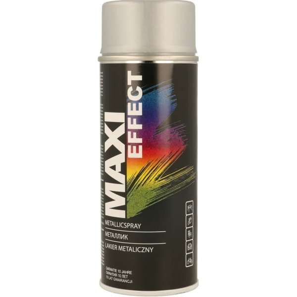 MAXICOLOR Spray Paint Metallic Silver 400ml MX0021 MX0021