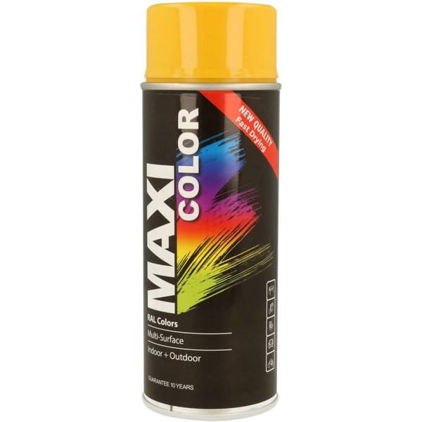MAXICOLOR Spray Paint Gloss Gold Yellow 400ml MX1004 MX1004