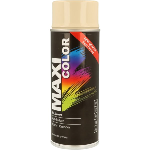 MAXICOLOR Spray Paint Gloss Light Ivory 400ml MX1015 MX1015
